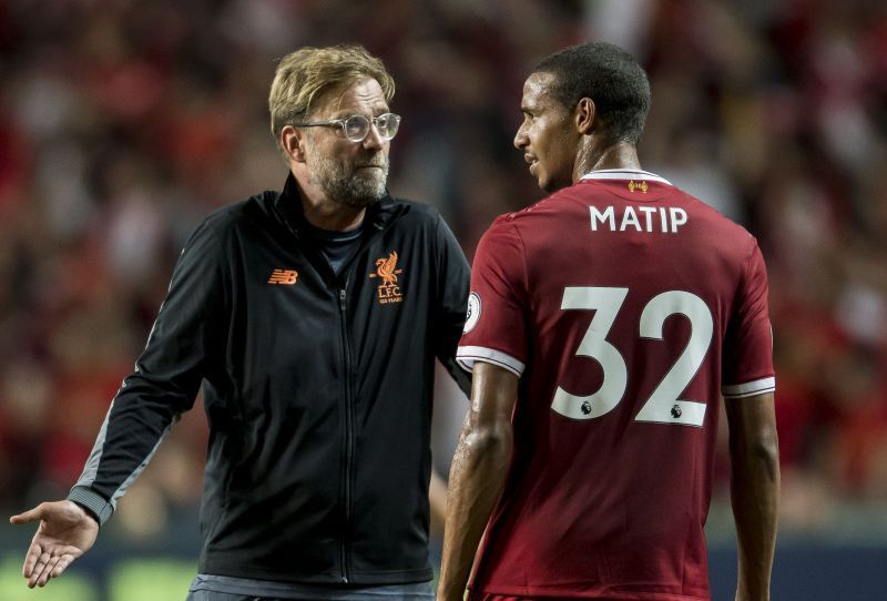 Jurgen Klopp sweating over the green signal for Matip.