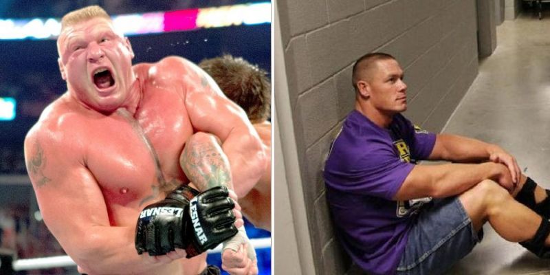 Brock Lesnar and John Cena