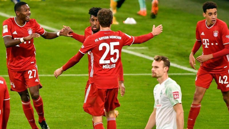 Bayern Munich&#039;s winning run came to an end after Werder Bremen held them to a draw.