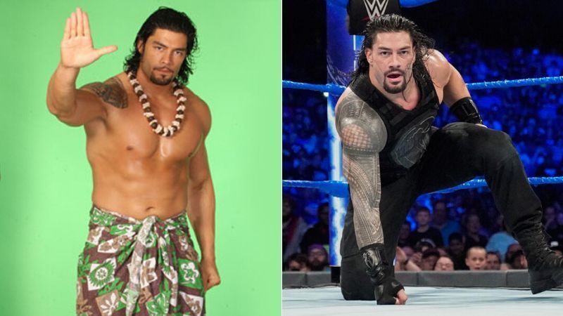 Roman Leakee (left); Roman Reigns (right)