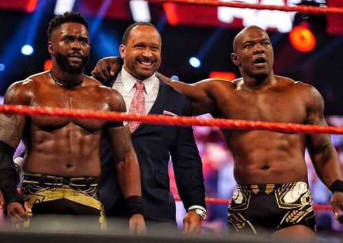 Cedric Alexander with MVP and Shelton Benjamin