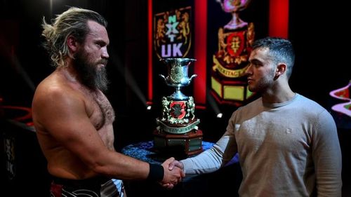 Trent Seven advanced to the finals of the NXT UK Heritage Cup finals