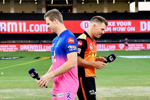 David Warner and Steve Smith (Photo by Samuel Rajkumar / Sportzpics for BCCI)