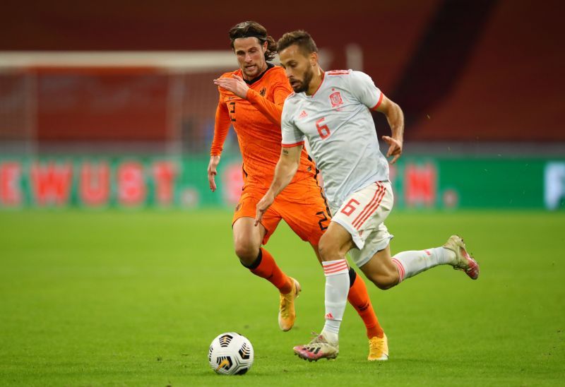 Sergio Canales scored his first goal for Spain