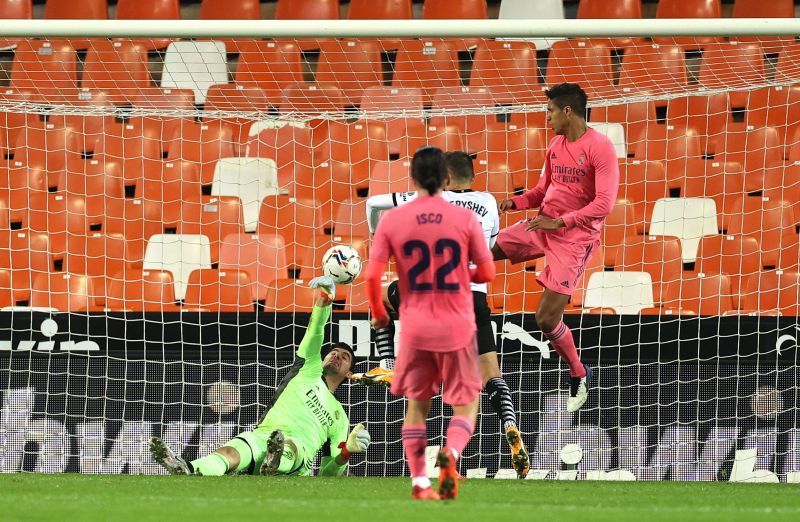 Varane scored an own goal against Valencia