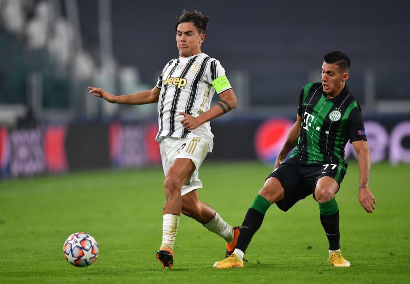 Paulo Dybala in action against Ferencvaros