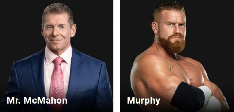 Murphy is listed right next to WWE Chairman Mr. McMahon