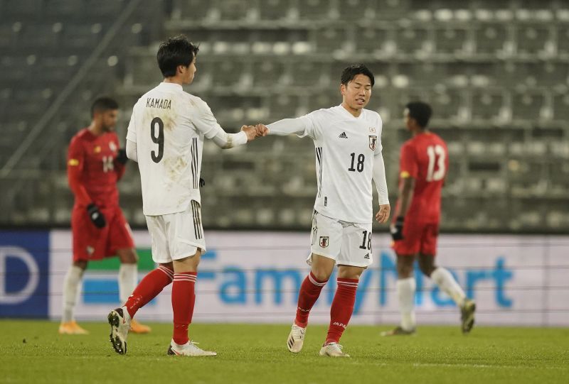 : Daichi Kamada of Japan and Takuma Asano of Japan&nbsp;