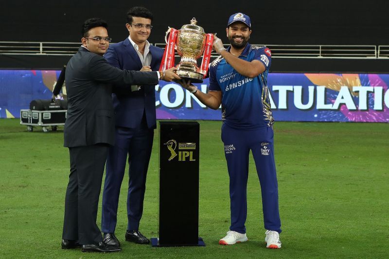 Rohit Sharma after leading MI to their second consecutive IPL title. (Credits: IPLT20.com)