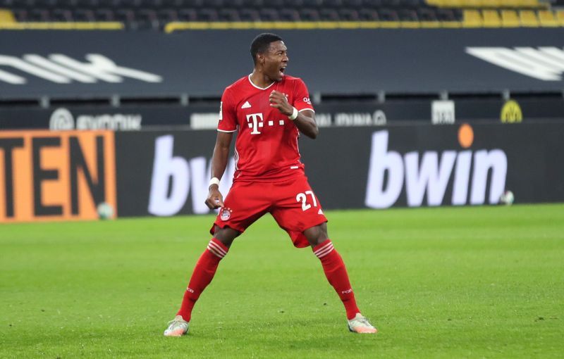 David Alaba in action for Bayern Munich