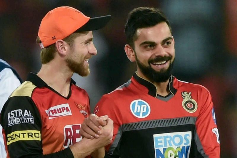 Virat Kohli pictured in one of his happier IPL moments