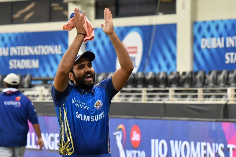 Rohit Sharma after winning the Qualifier 1 against DC (Credits: IPLT20.com)