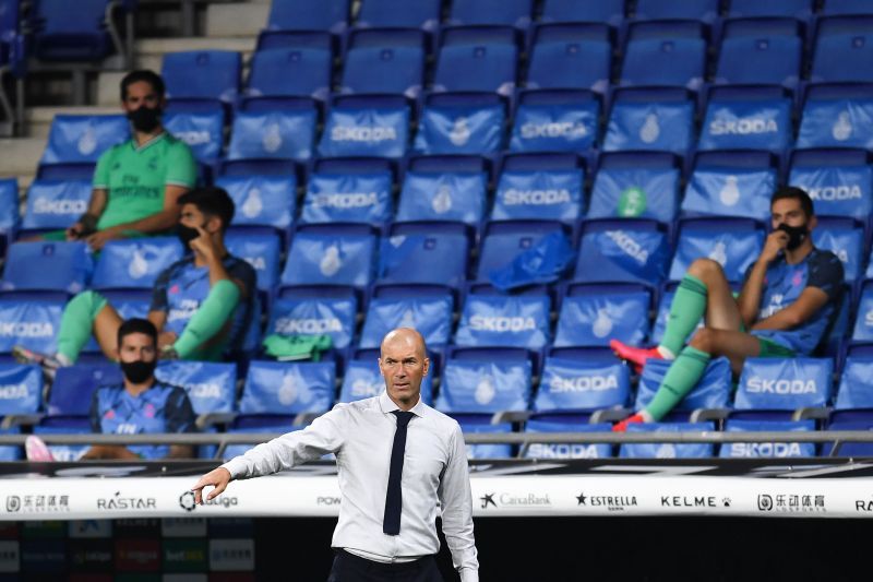 Real Madrid manager Zinedine Zidane