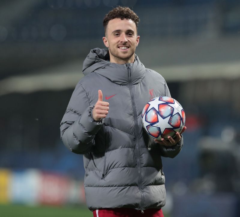 Diogo Jota took home the match ball