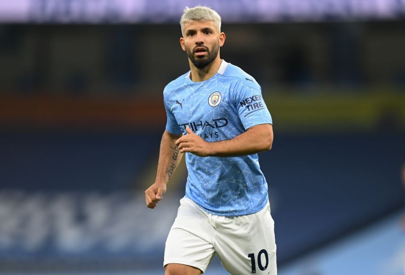 Sergio Aguero in action for Manchester City