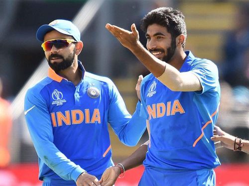 Virat Kohli and Jasprit Bumrah [AFP photo]