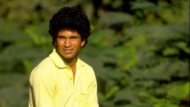 Sachin Tendulkar during India's tour of Pakistan in 1989