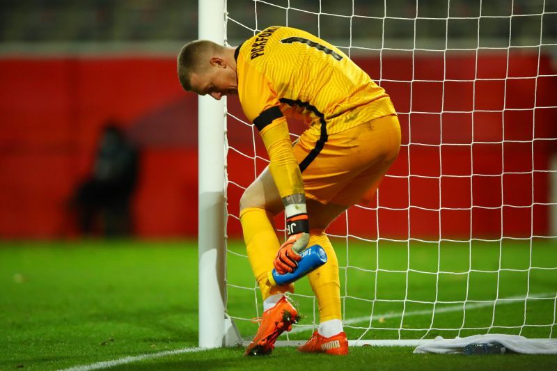 Jordan Pickford was beaten twice in the England goal