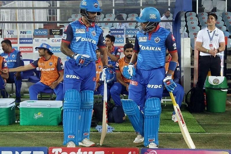 Shikhar Dhawan with Prithvi Shaw open for DC.
