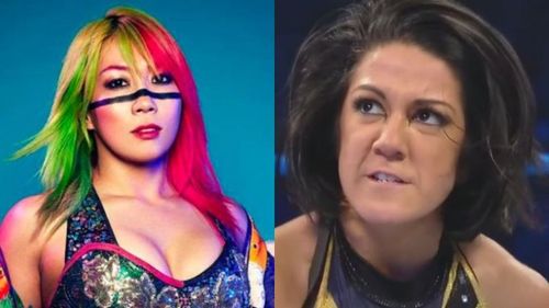 Asuka (left); Bayley (right)