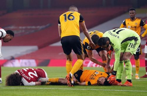 Raul Jimenez'suffered an injury in Wolves' Premier League game at Arsenal.