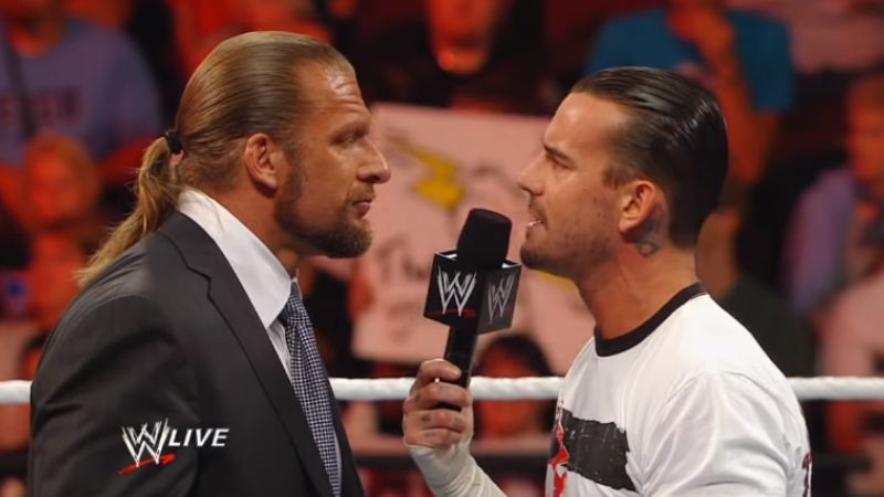 Triple H and CM Punk feuded in 2011