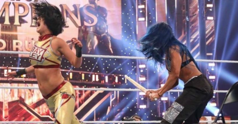 The bad blood between Sasha Banks and Bayley still remains