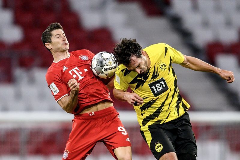 Robert Lewandowski was back on the scoresheet in the Der Klassiker for the first time in three games.