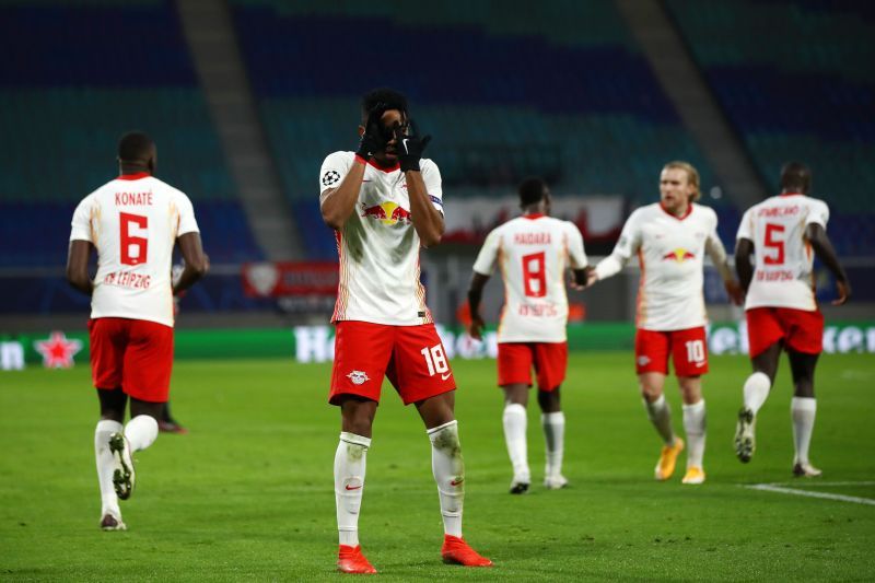 Christopher Nkunku scored for RB Leipzig against PSG