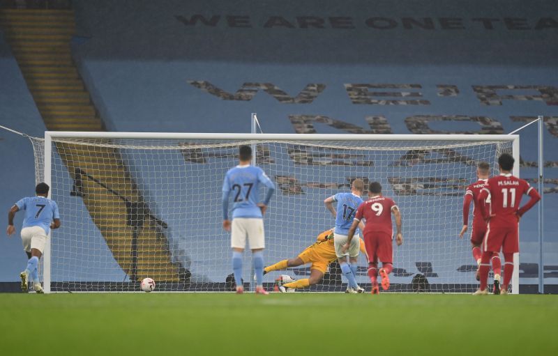 Kevin De Bruyne missed a decisive penalty for Manchester City