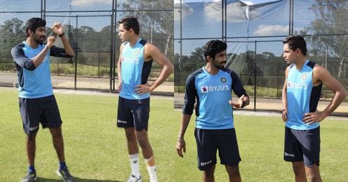 Jasprit Bumrah and Kartik Tyagi (Image Courtesy: BCCI on Twitter)