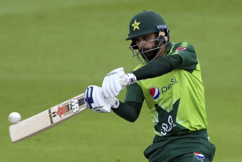 Mohammad Hafeez in action for Pakistan