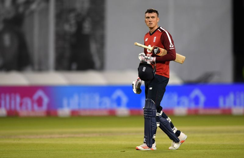 Tom Banton walking off in the 3rd T20I during England&#039;s home series against Pakistan