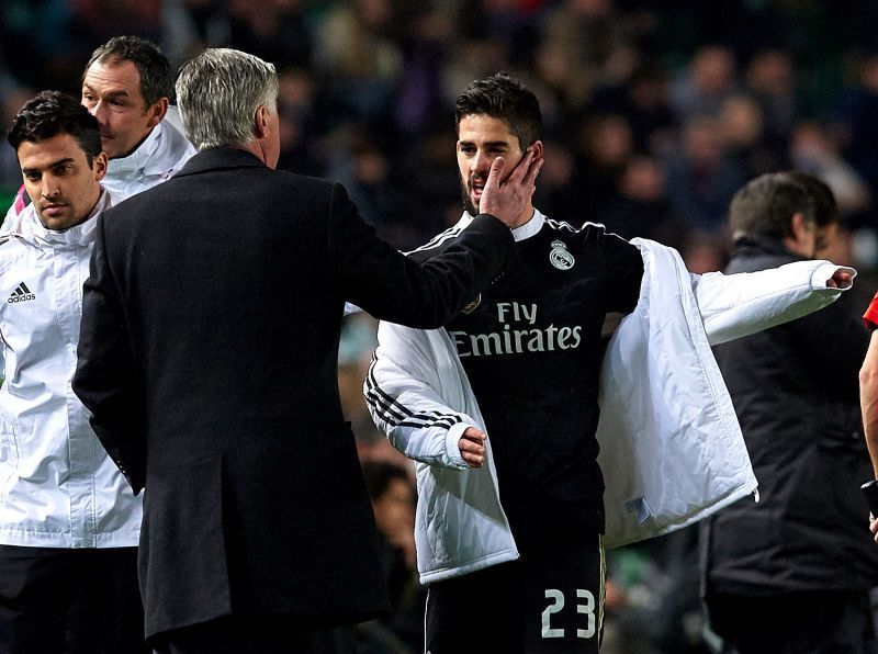 Isco and Ancelotti worked together at Real Madrid