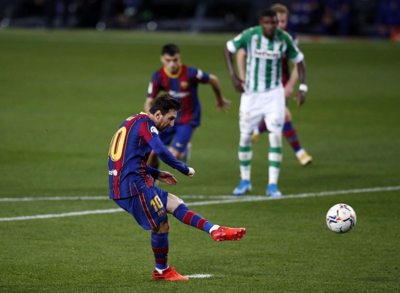 Lionel Messi came off the bench to score for Barcelona.