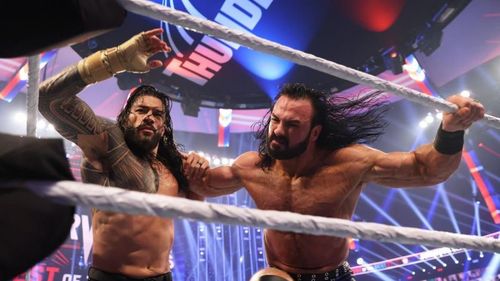 Roman Reigns and Drew McIntyre