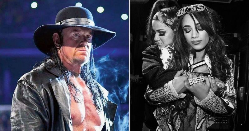 The Undertaker and Sasha &amp; Bayley