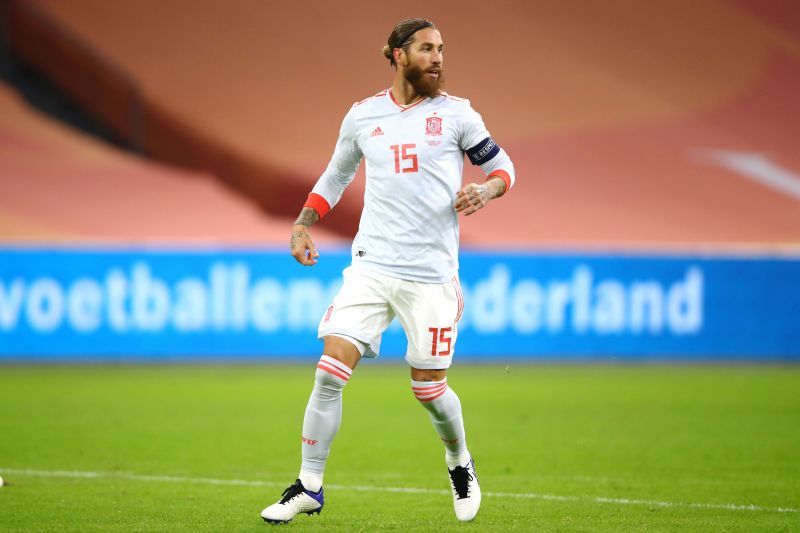 Ramos in action for Spain