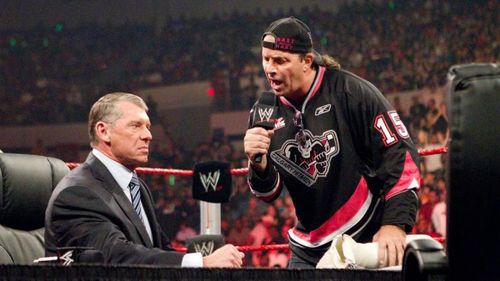 Vince McMahon and Bret Hart