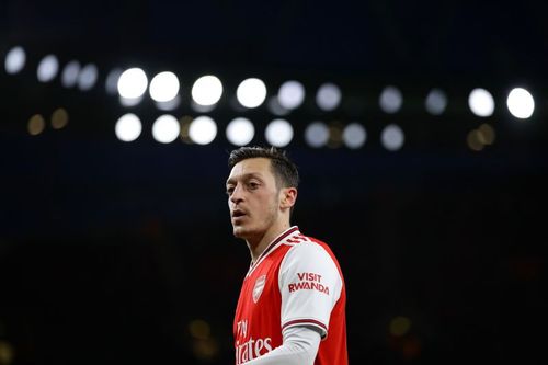 Mesut Ozil in action for Arsenal