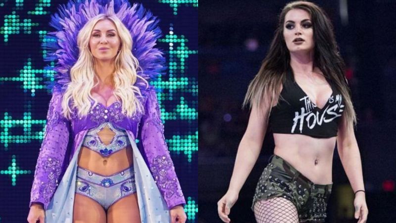 Charlotte Flair (left); Paige (right)
