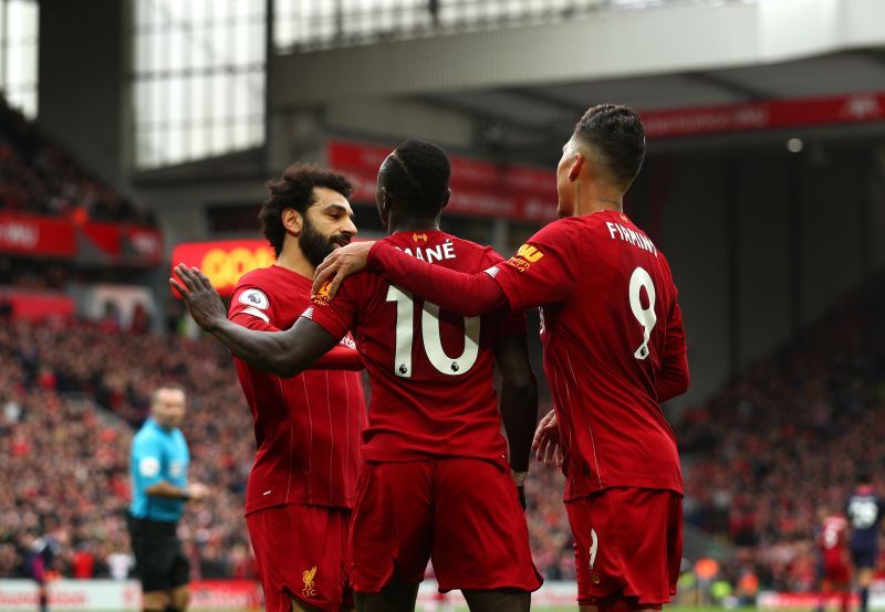 Mo Salah, Sadio Mane and Roberto Firmino