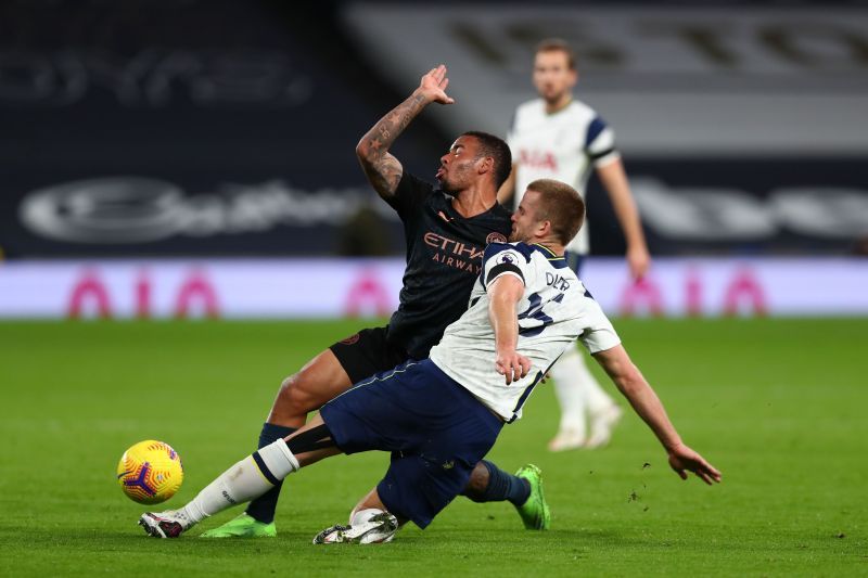 Gabriel Jesus had a rough game against Alderweireld and Dier.