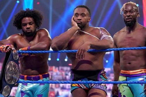 The New Day after being split up during the WWE Draft