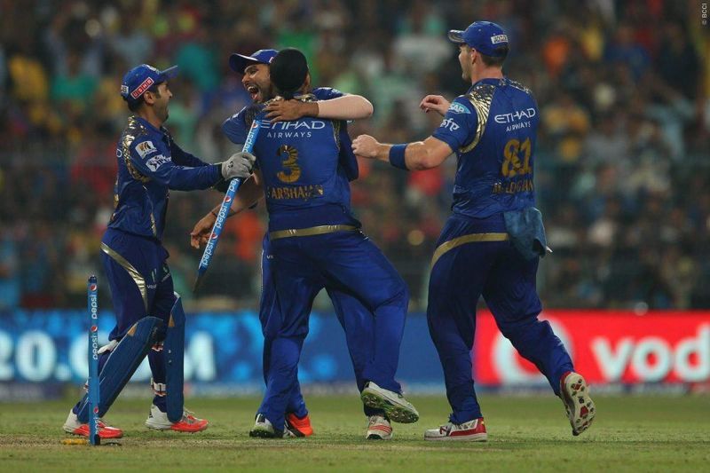 MI beat arch-rivals CSK in 2015 to win their 2nd title.
