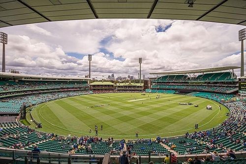 India take on Australia at the Sydney Cricket Ground