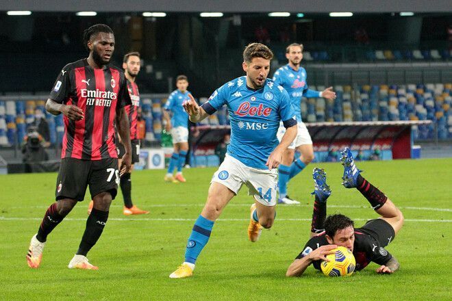 Dries Mertens scored for the first time in five league games for Napoli.
