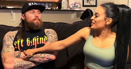 Aleister Black and Zelina Vega.