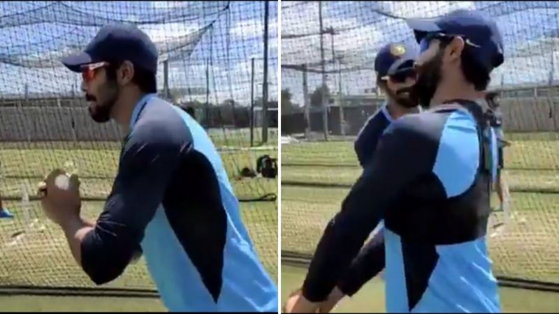 Ravindra Jadeja and Jasprit Bumrah enjoyed themselves in the training nets ahead of the Australian tour