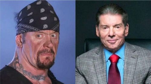 The Undertaker (left); Vince McMahon (right)